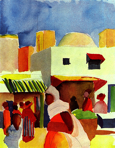 Market in Algiers August Macke